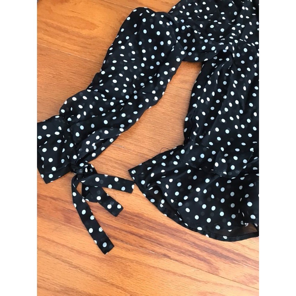 Polka Dot Chiffon Shirt - Picture 3 of 5